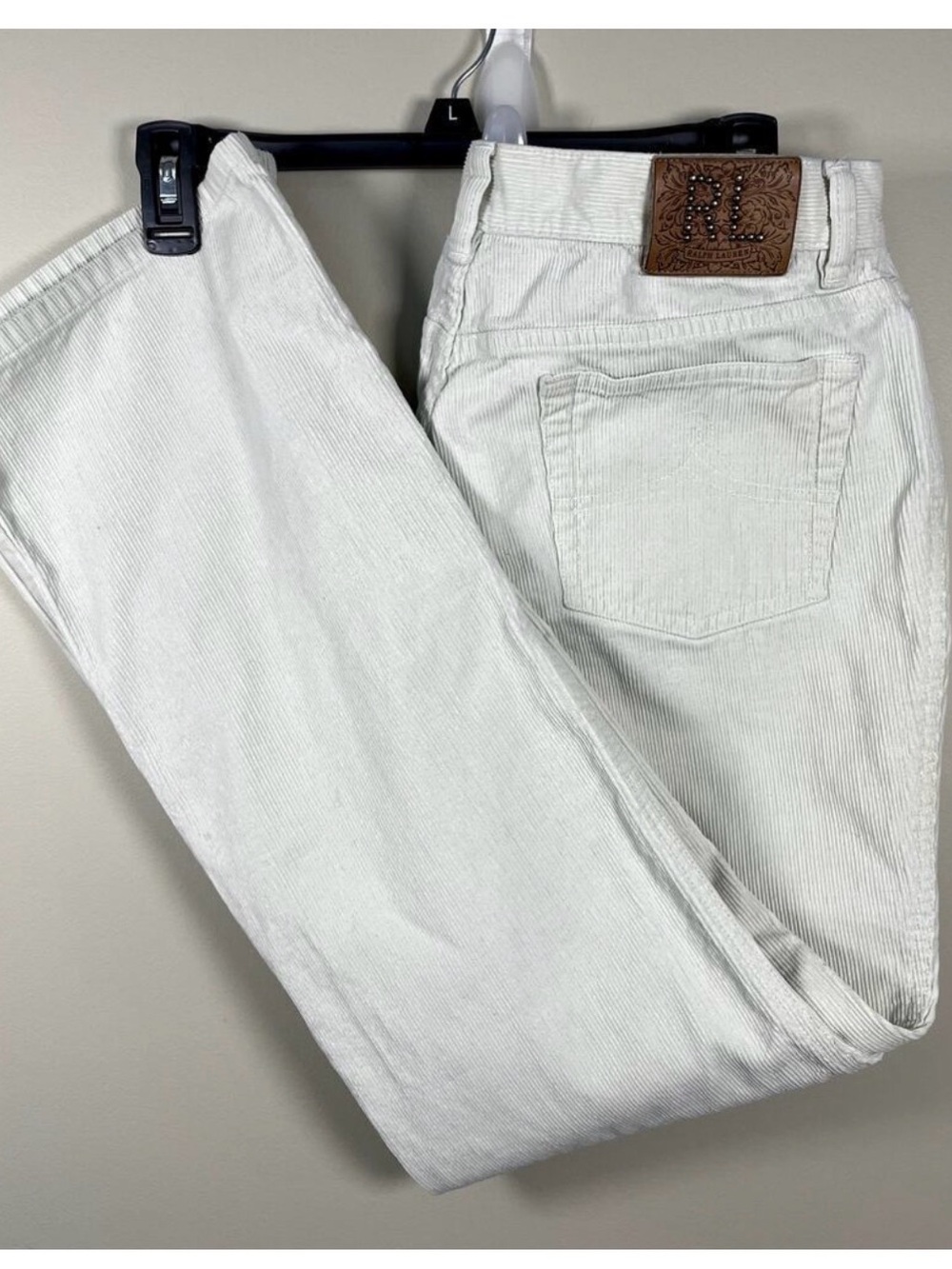 Ralph Lauren Double RL 
Ralph Lauren Cream Boot Cut corduroy jeans
